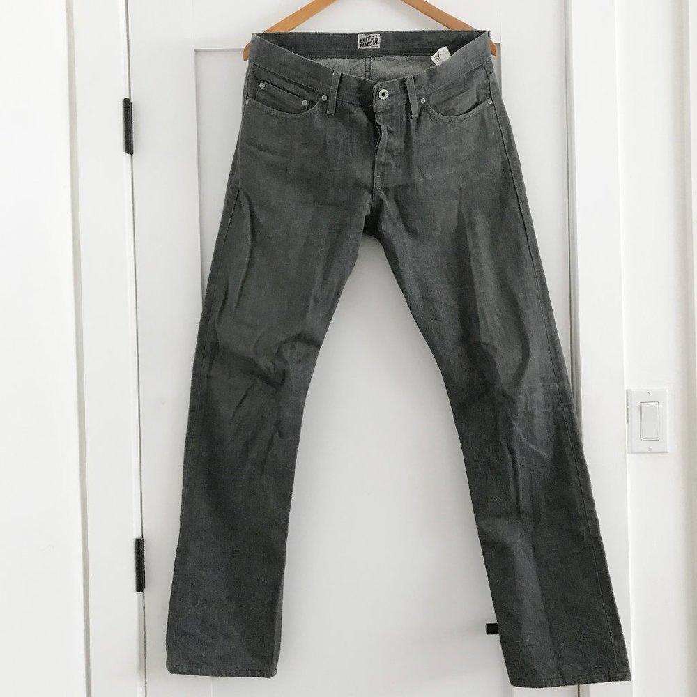 Naked and Famous Weird Guy gray jeans